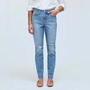 Madewell NWT Petite Perfect Vintage Jeans Size 27P in Liland Wash | Ripped Knee